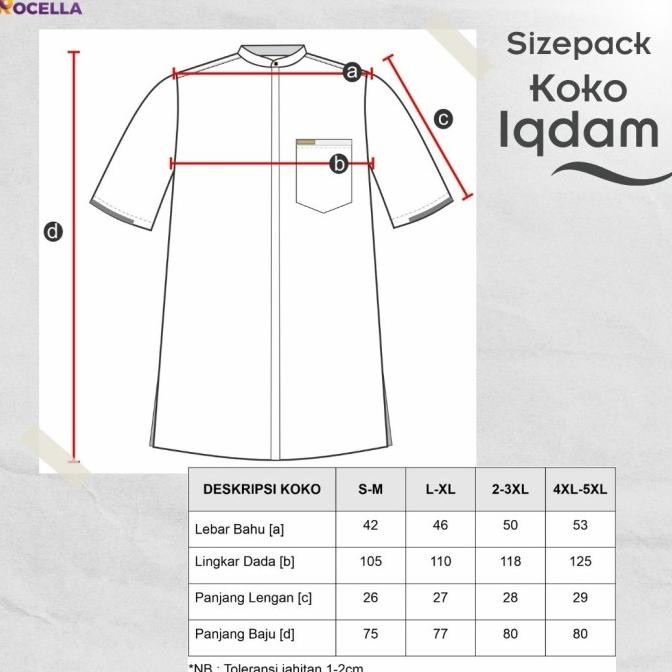 Baju Koko Muslim Pria Dewasa Lengan Pendek Ukuran Jumbo By Rocella Astridstore4