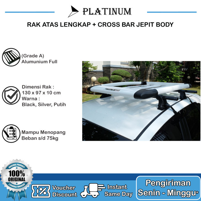 Rak Atas Mobil Platinum / Roof Rack Mobil Platinum Paket Lengkap +Kaki