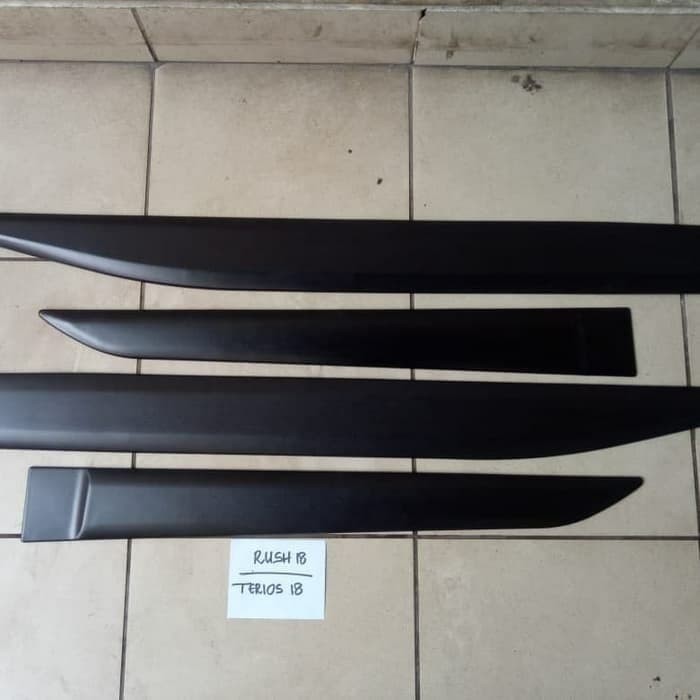 List Body Samping Pintu Mobil All New Rush Terios 2018 Hitam Doff