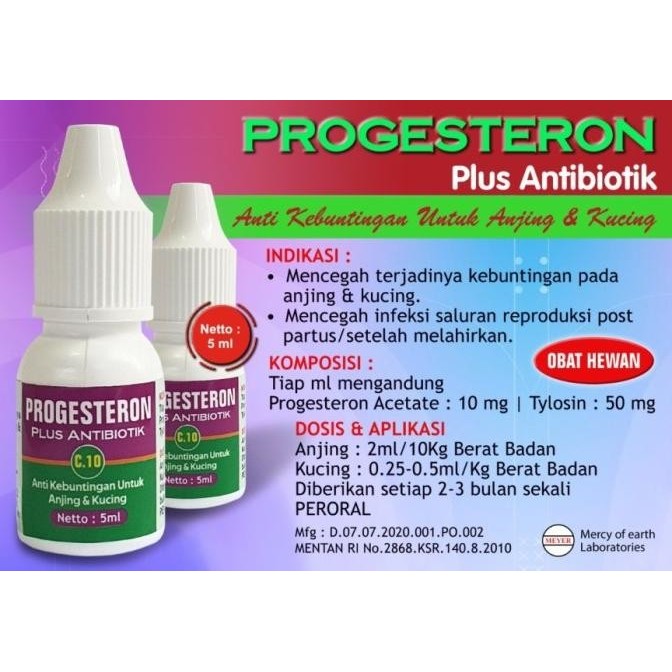 hutesal Obat anti hamil untuk anjing & Kucing + AntibiotikProgesteron