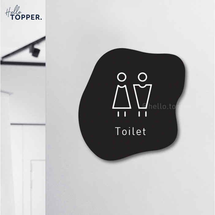 

TOILET SIGN BOARD AKRILIK PRINT SIGNAGE ACRYLIC PETUNJUK NAMA RUANG