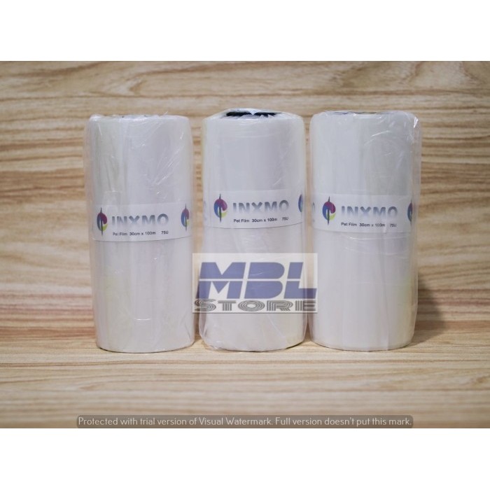 

PET FILM DTF INXMO 30 CM X 100 MTR 75MICRO