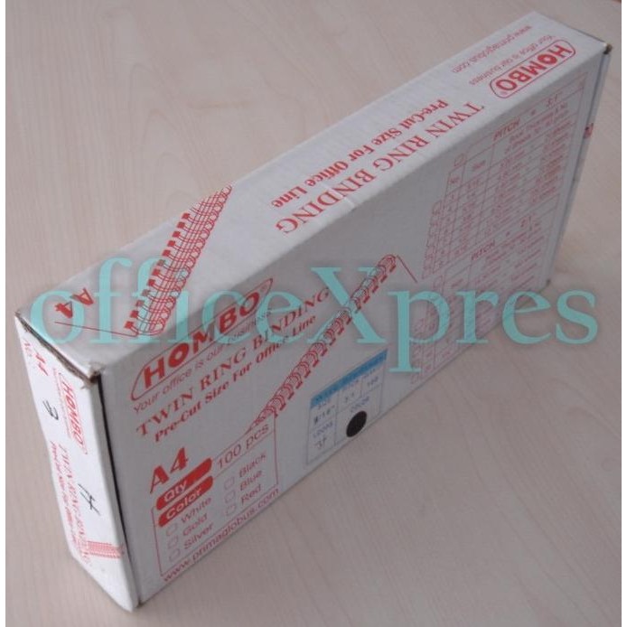 

Promo Spiral Kawat A4 1" 2:1 No.16/ Ring Kawat / Twin Ring 23 Loops Hombo COD
