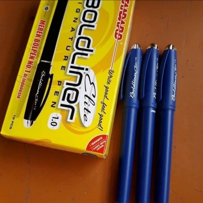 

PULPEN STANDARD BOLDLINER ELITE 1,0MM HITAM/BIRU SIGNATURE PEN