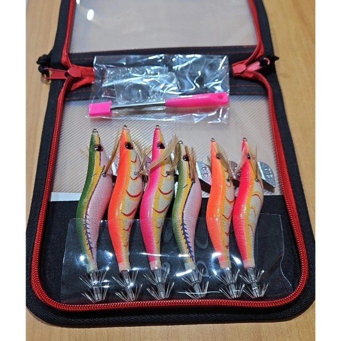 TERBARU Marushin Egi Set Bag Peralatan Mancing Cumi Sotong BISA GOSEND
