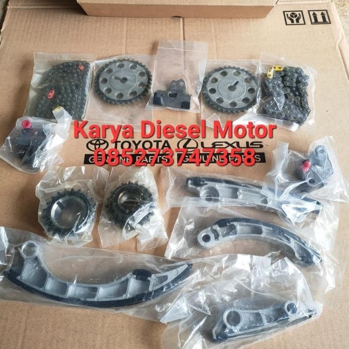Rantai Keteng Set Timing Chain Set Toyota Hilux Revo Hiace Premio 1Gd Paling ++