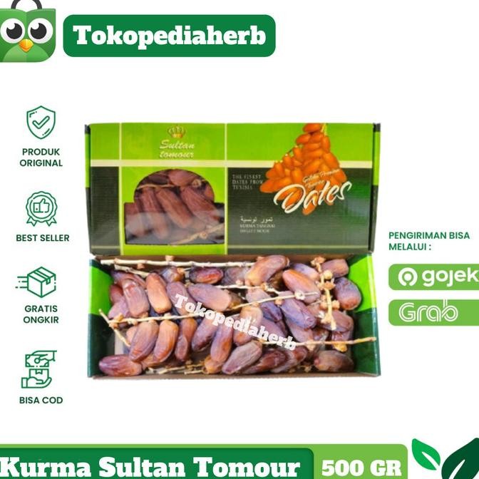

Kurma Tunisia Tangkai Sultan Tomour 500Gr Original Qwertystore322