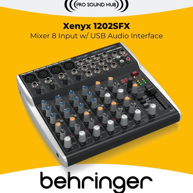 Promo Behringer Xenyx 1202Sfx 1202 Mixer 4 Channel Usb Soundcard Audio