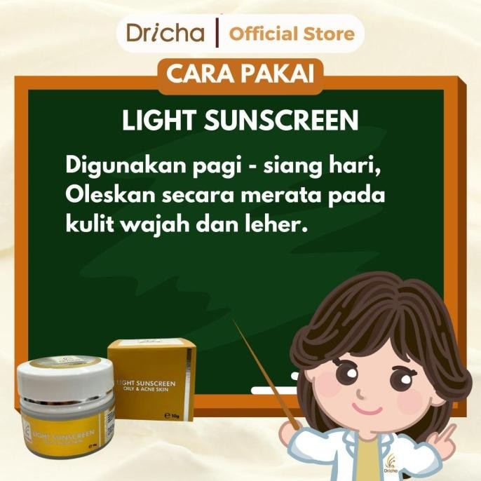 LIGHT SUNSCREEN DRICHA BY DR. IKA (OILY & ACNE SKIN)