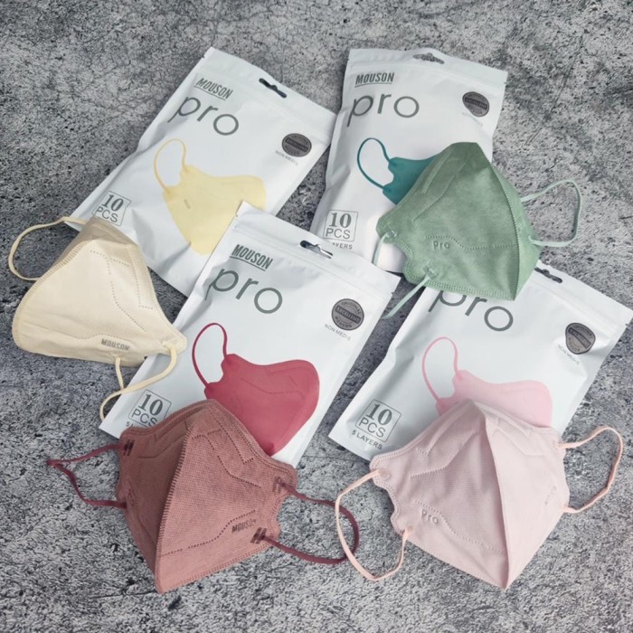Terlaris Mouson Pro 5D Masker 5Ply - Masker Mouson 5Ply Isi 10Pcs Good Quality