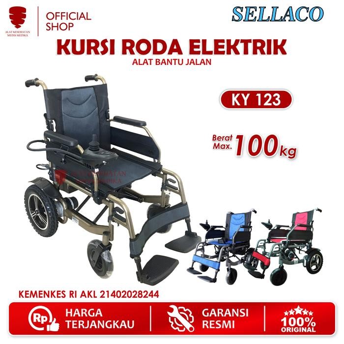 Dijual produk baru!! Kursi Roda Elektrik KY123 Alat Bantu Jalan Penunjang Gerak Sella Medis