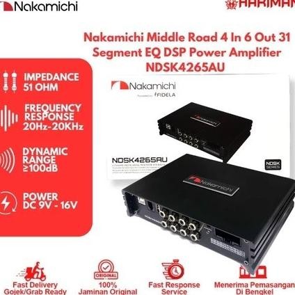 Promo Nakamichi NDSK 4265AU - 6 Channels 2 IN 6 OUT 15 Band EQ DSP Amplifier Mobil COD