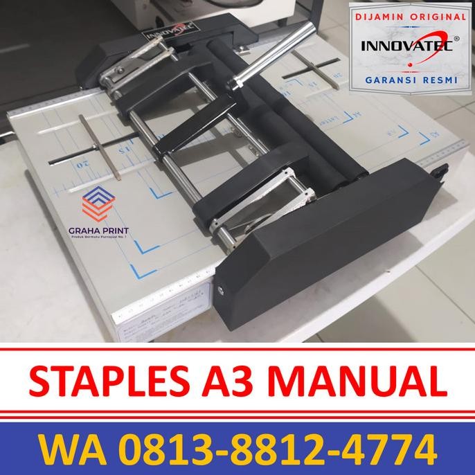 

Promo Mesin Booklet Maker A3 INNOVATEC Alat Staples Lipat Buku Buklet Manual COD