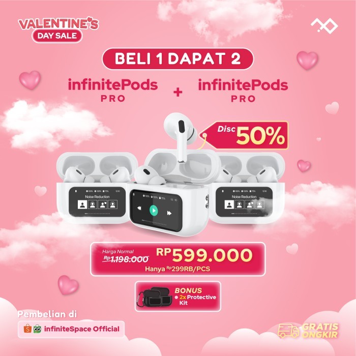 infinitePods Pro with 1.4" Infinity Touch Display Berkualitas