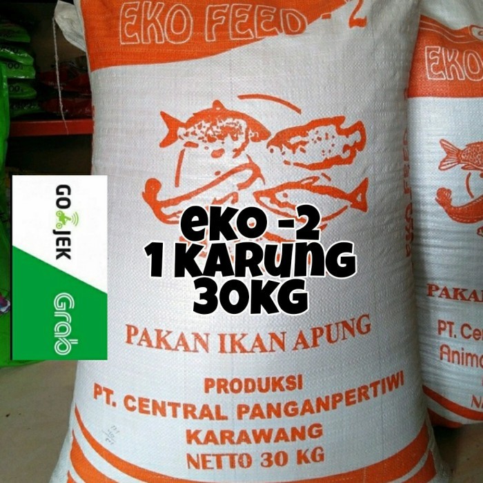 pelet murah eko -2 1 karung 30kg pelet nila pelet lele gojek instant