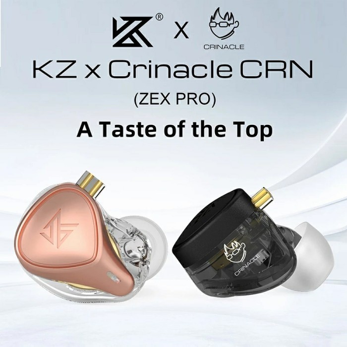 [KZ Official Store] KZ ZEX Pro / KZ CRN with Mic In Ear Earphone Berkualitas