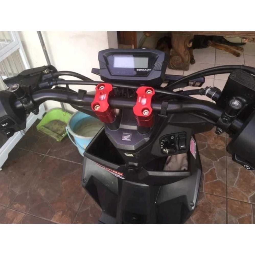 Termurah Stang Setang Stir Setir Rzr Hitam Chroom Pendek Pnp Nmax 99% Mirip Yamaha Rzr Ori Pcx Nmax 