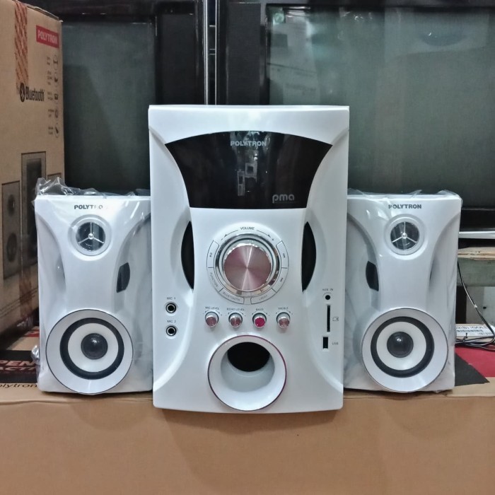 SPEAKER POLYTRON PMA 9505 WARNA WHITE N BLACK Terbaru Berkualitas