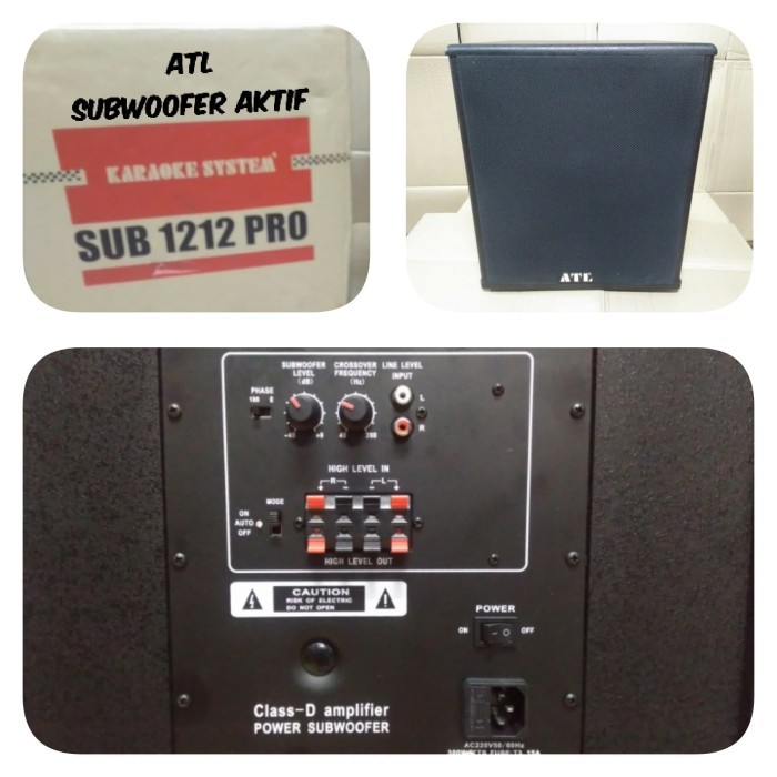 SUBWOOFER AKTIF 12 INCH ATL SUB 1212 PRO Terbaru Berkualitas