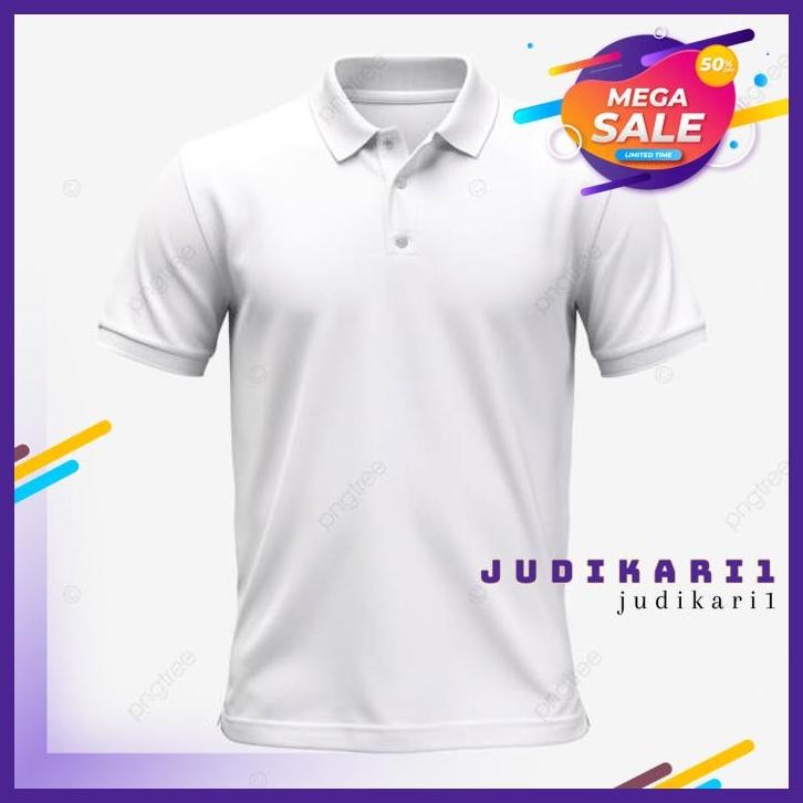 KAOS POLO SHIRT BAJU KERAH DISTRO PUTIH BANYAK WARNA POLOS SERAGAM ANAK CUSTOM PRIA WANITA BEST PROD