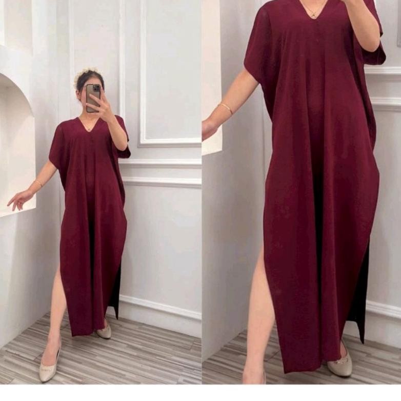 New Long Dress Nagita Crinkle Airflow | Dress Panjang Kringkel | Long Nagita Square Crincle Air Flow