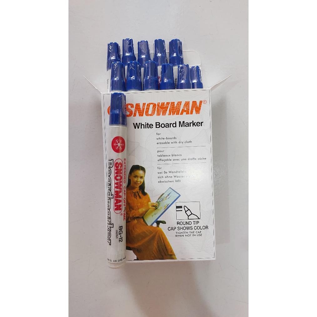 

Sale Spidol Whiteboard/Papan Tulis/Bisa Dihapus/Tidak Permanen Snowman Bg-12 Isi 12Pcs Berkualitas