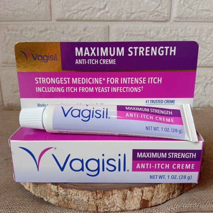 VAGISIL ANTI ITCH MAXIMUM STRENGTH CREAM ANTI GATAL UNTUK WANITA 28 GR