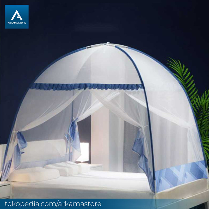 kelambu nyamuk tenda jaring anti nyamuk kasur tempat tidur 150 x 200