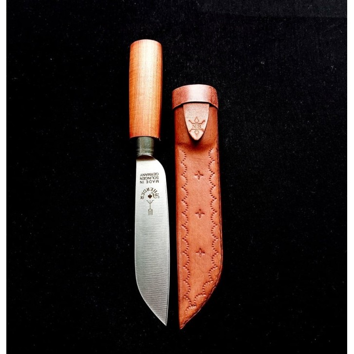 Pisau Solingen Pisau Cap Garpu 5"Original Dan Sarung Kulit