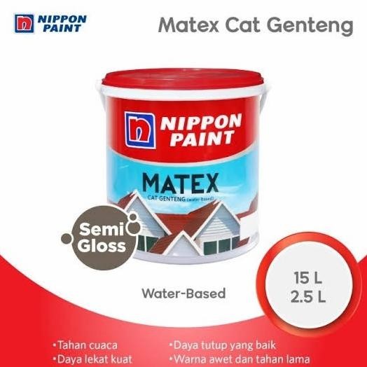 Cat Genteng Matex Nippon Paint 2,5 Liter (Warna Ready) Original