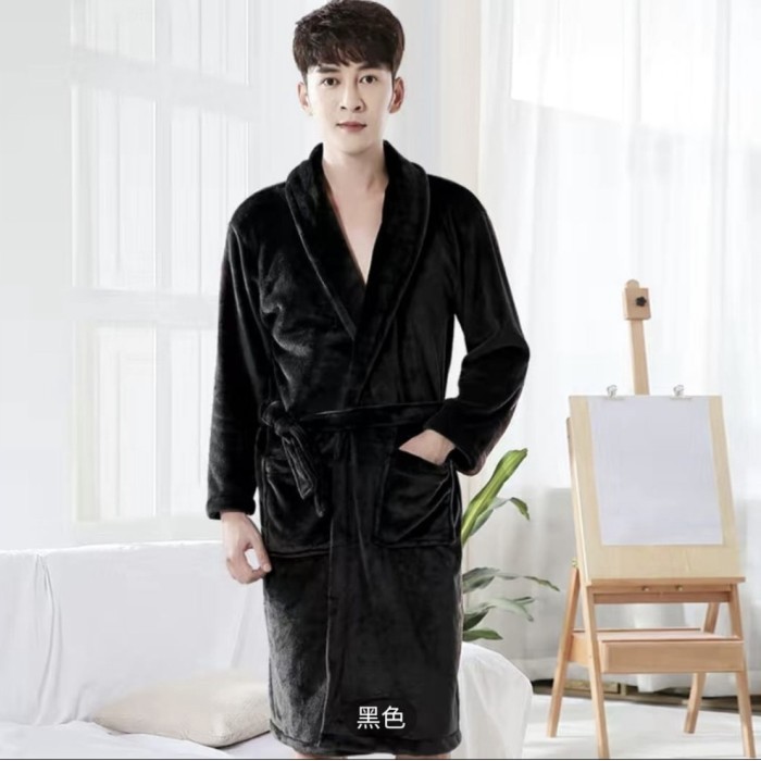 Piyama Kimono Pria Brudru Import Allsize Baju Tidur Handuk Tebel