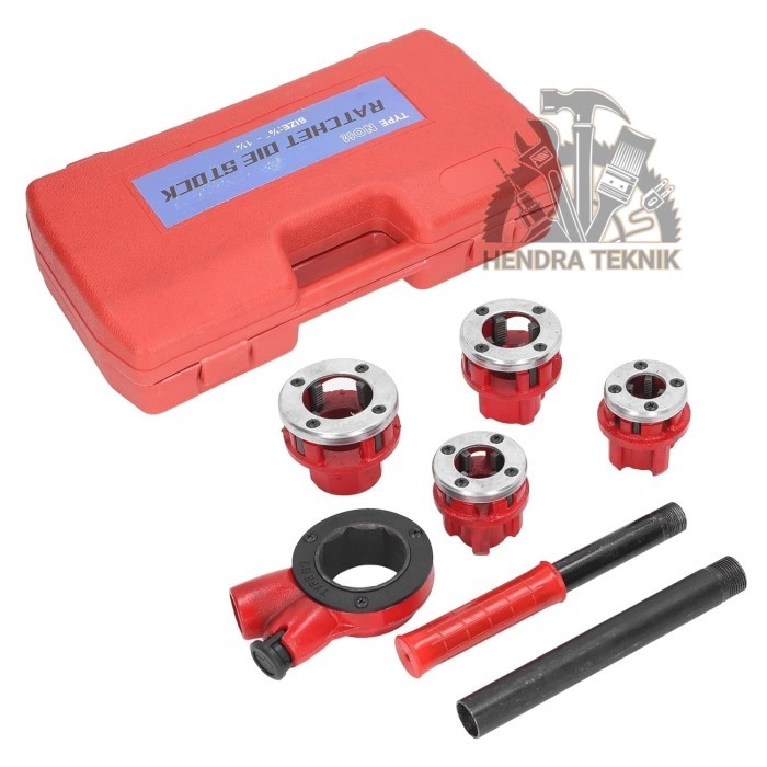 SNEI PIPA LEDENG SET ALAT DRAT PIPA BESI TIPE 62 DRAT 1/2"- 1 1/4"