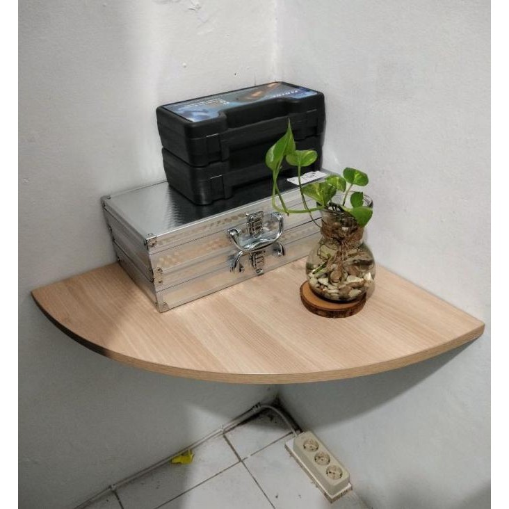 Meja Lipat Sudut Meja Hiasan Meja Gantung Rak Buku Uk 50 X 50 Cm Sabdapramuji