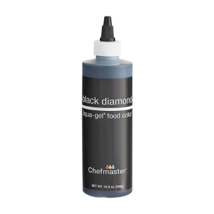 

#@#@#@#@] Chefmaster Chef Master Liqua Gel Liqua-Gel 10,5 Oz Black Diamond Besar