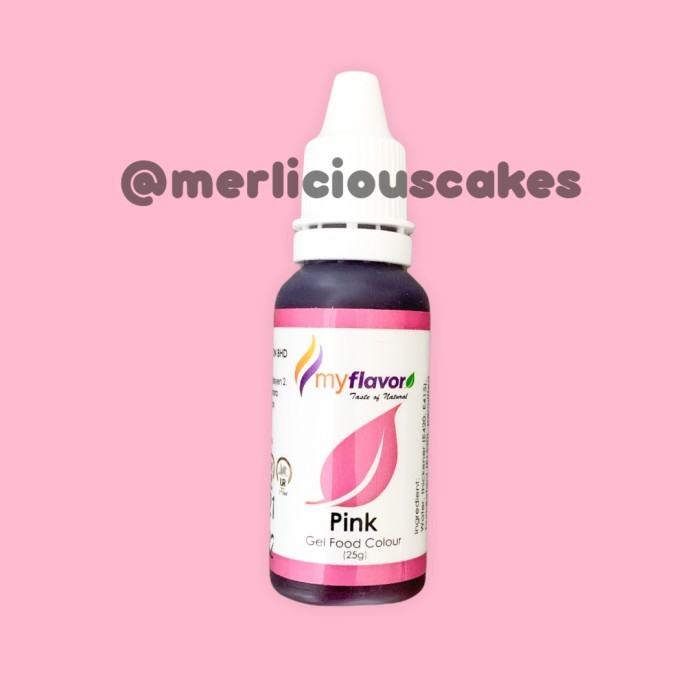 

/////] Pink Gel My Flavor Food Color Food Colour Pewarna Makanan