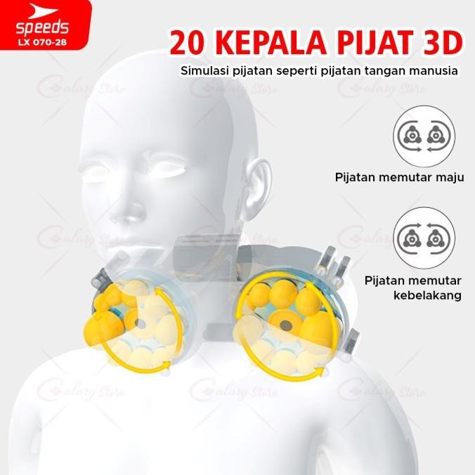 Diskon Speeds Bantal Pijat 20 Kepala Pijat Multifungsi Massage Pillow 070-28
