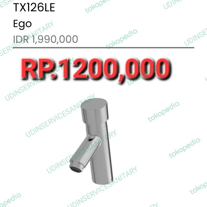 TX126LE TOTO SELF CLOSING LAVATORY FAUCET 100 % BARU KODE 533