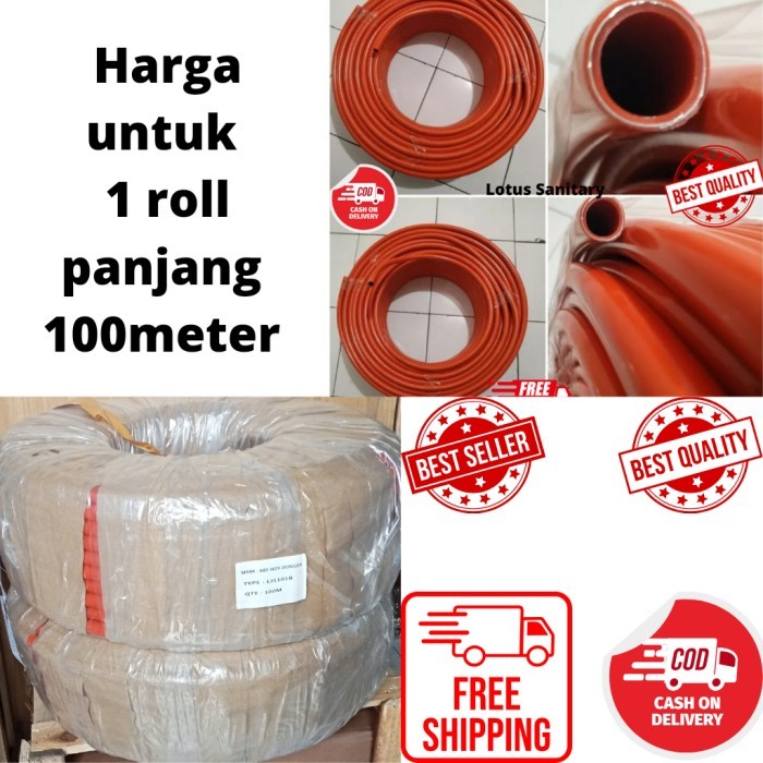 PIPA AIR PANAS ORANGE SELANG M RIFENG WATER HEATER 1/2" ROLL 100METER KODE 939