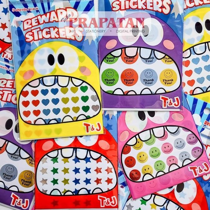 

`````````] Tom & Jerry Label Reward Stickers | T&J Stiker Hadiah