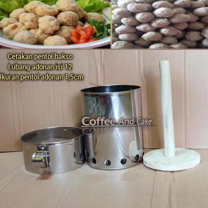 |Premium| Cetakan pentol bakso manual isi 12 lubang / alat pencetak pentol bakso