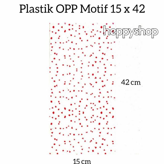 

#####] Plastik OPP Motif 15 x 42, Plastik Bingkisan Ultah