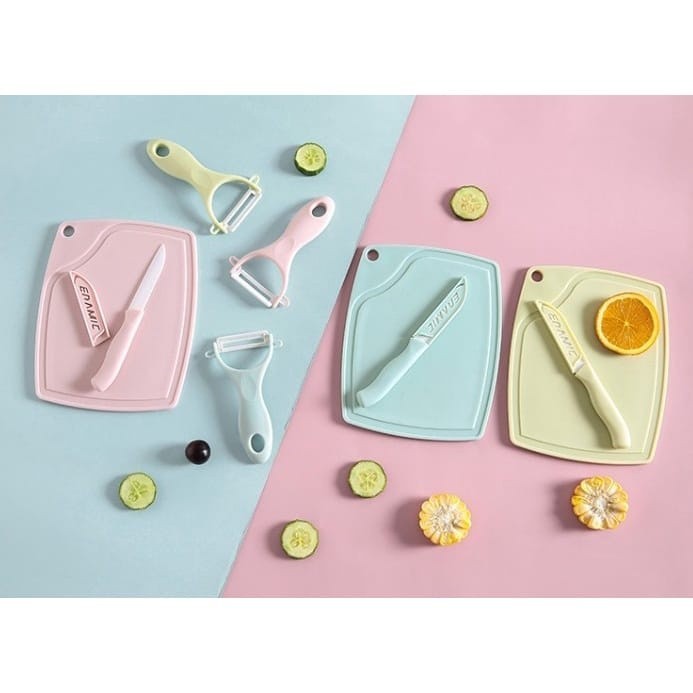 PROMO PISAU SET TALENAN PEELER 3IN1 / PISAU SET STAINLESS 3IN1 KODE 1105