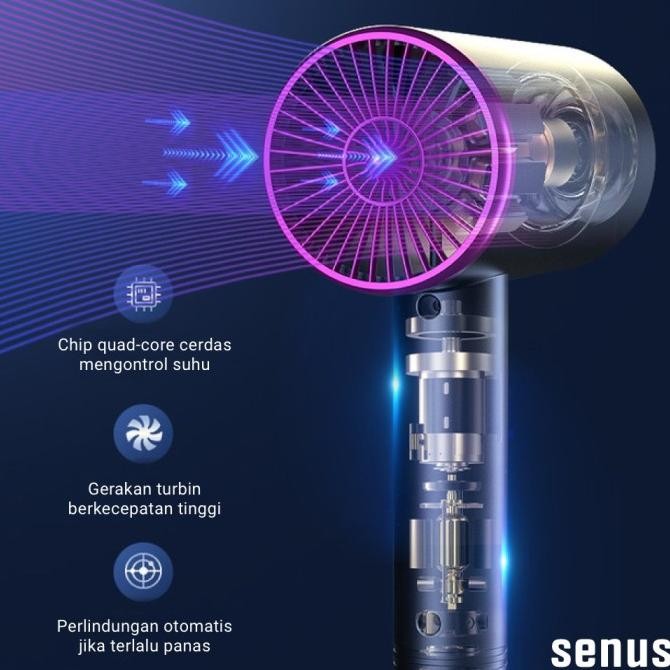 Pengering Rambut Senus Hair Dryer Anion Salon Haircare Terlaris