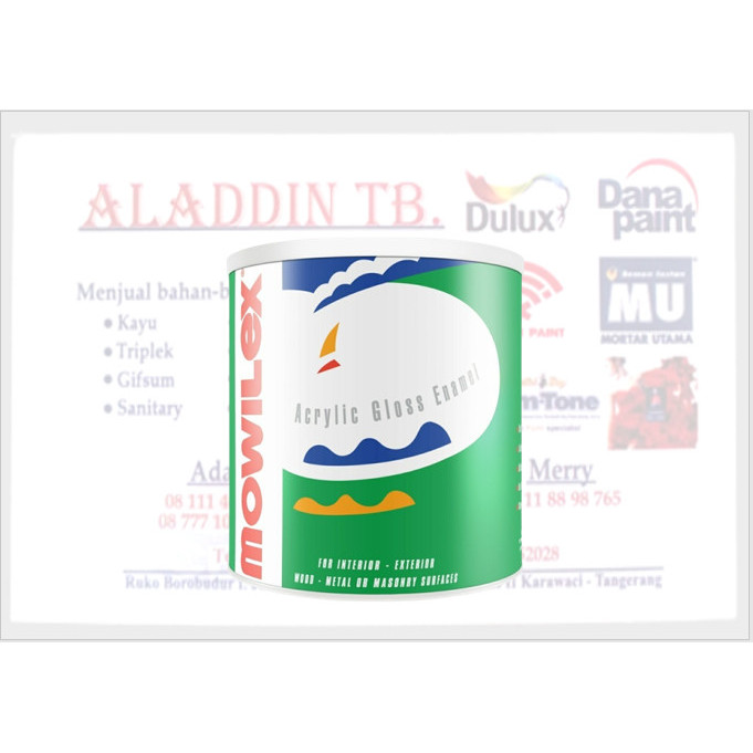 Cat Mowilex Acrylic Gloss Enamel/ AGE/ Clear Pond/ 1 L/ 1L