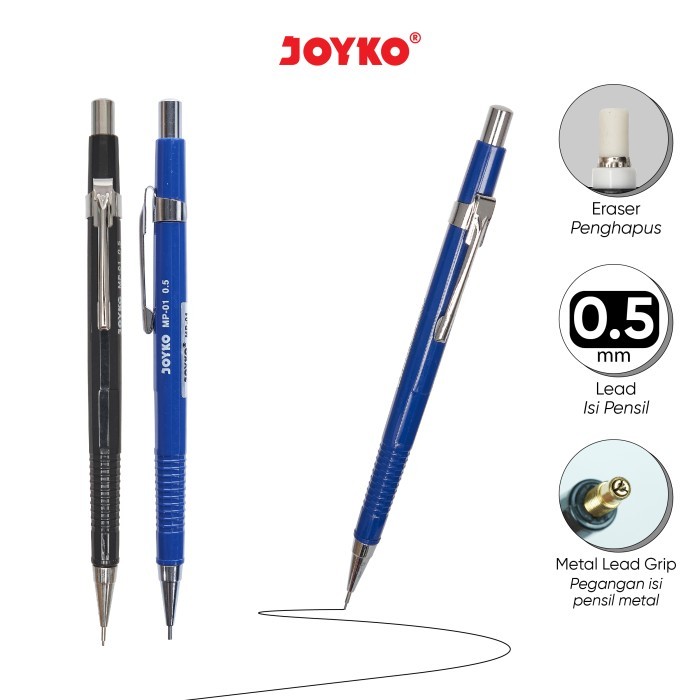 

OBRAL MECHANICAL PENCIL PENSIL MEKANIK JOYKO MP-01 0.5 MM KODE 823
