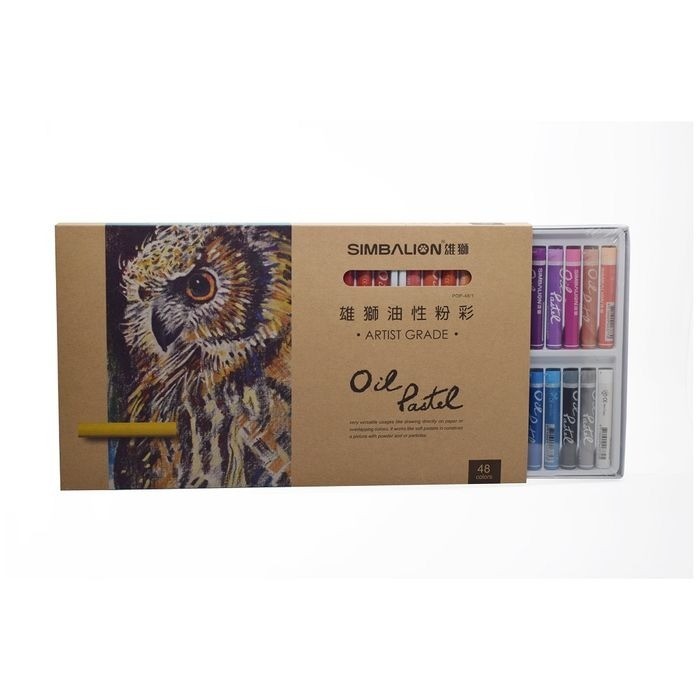 

Crayon/Krayon isi 48 Colors Oil Pastel Artist Grade Simbalion