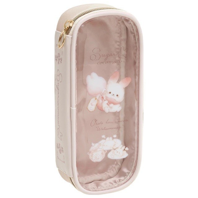 

Pencil Case San-X Sugarcocomuu Cotton Candy Rabbit Kotak Pensil Transparant Storage Pouch Limited