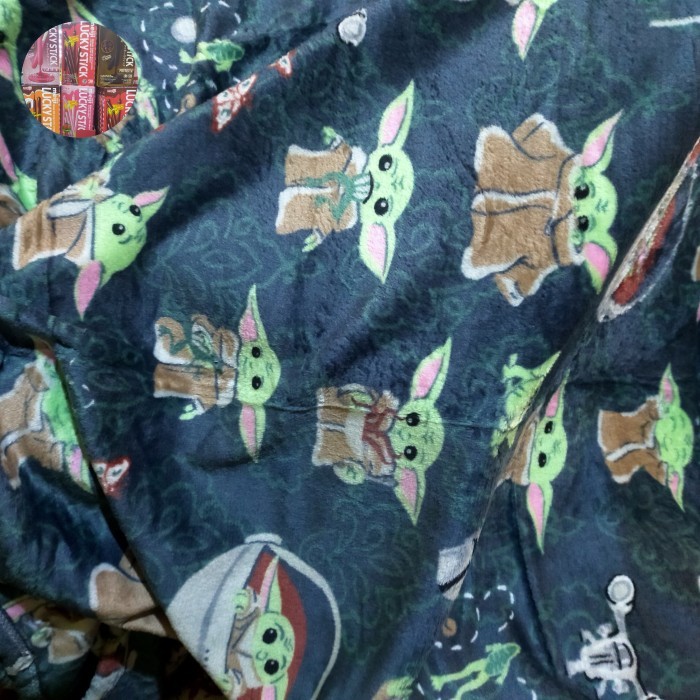 selimut king rabbit star wars baby yoda alien ufo