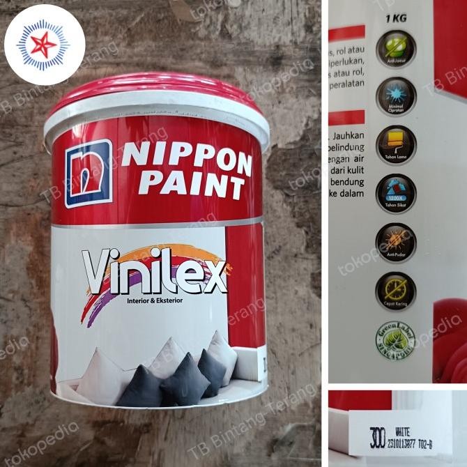 Vinilex 1 Kg White 300 Cat Tembok Warna Putih Nippon Paint Original