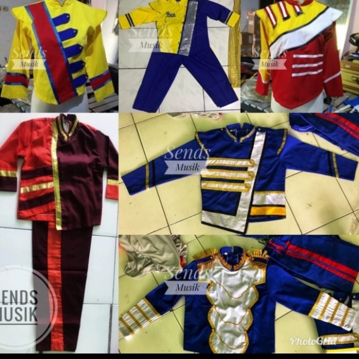 seragam drumband SD+topi marching band pasukan